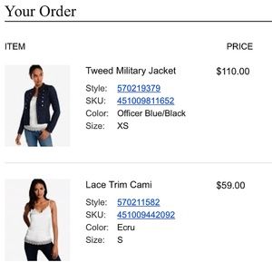 XS Tweed Military Jacket (Blue/Black)